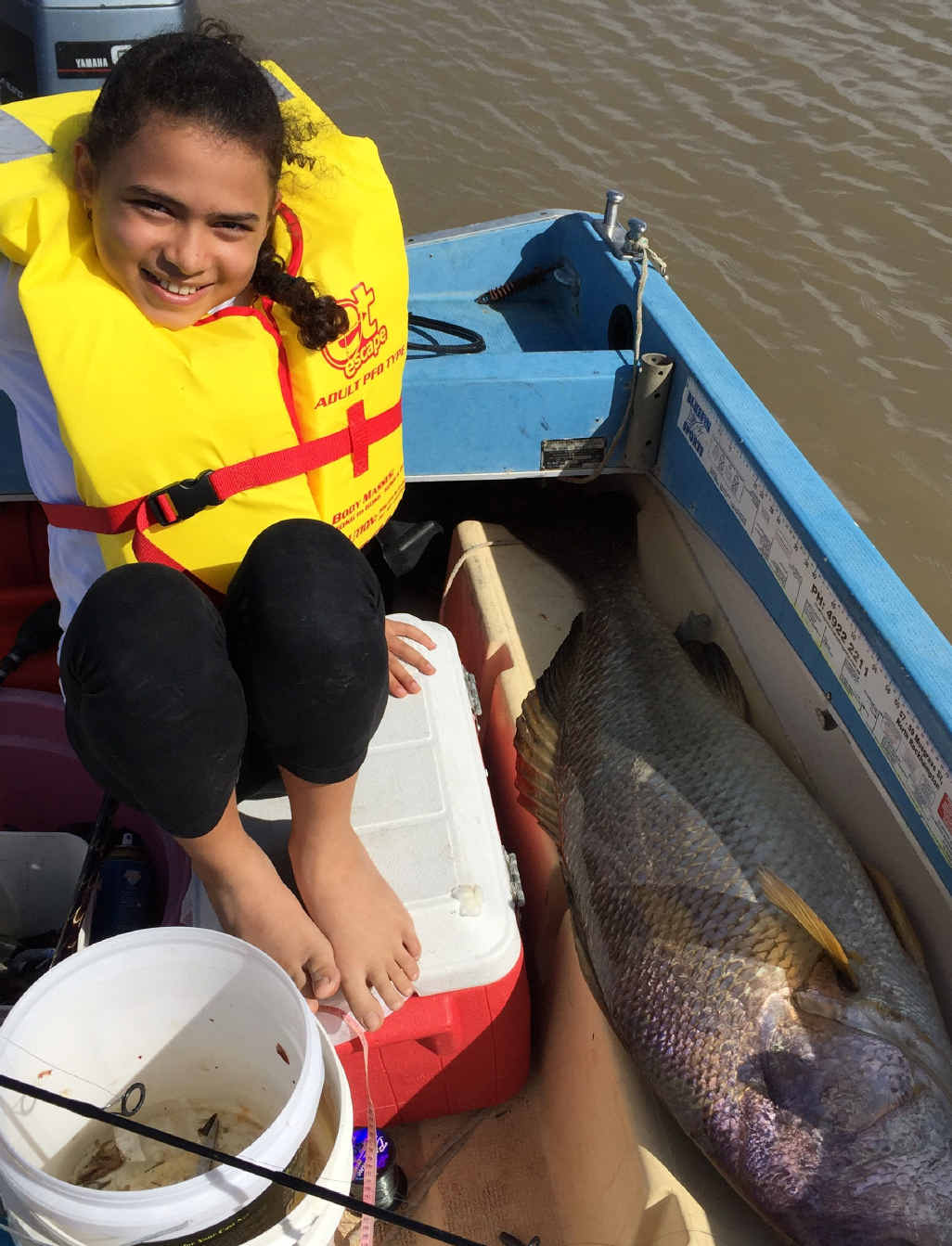 Yasmin Elalfy caught this huge black jew at Port Almaby herself on a 10kg line. Yasmin Elalfy caught this huge black jew at Port Almaby herself on a 10kg line.